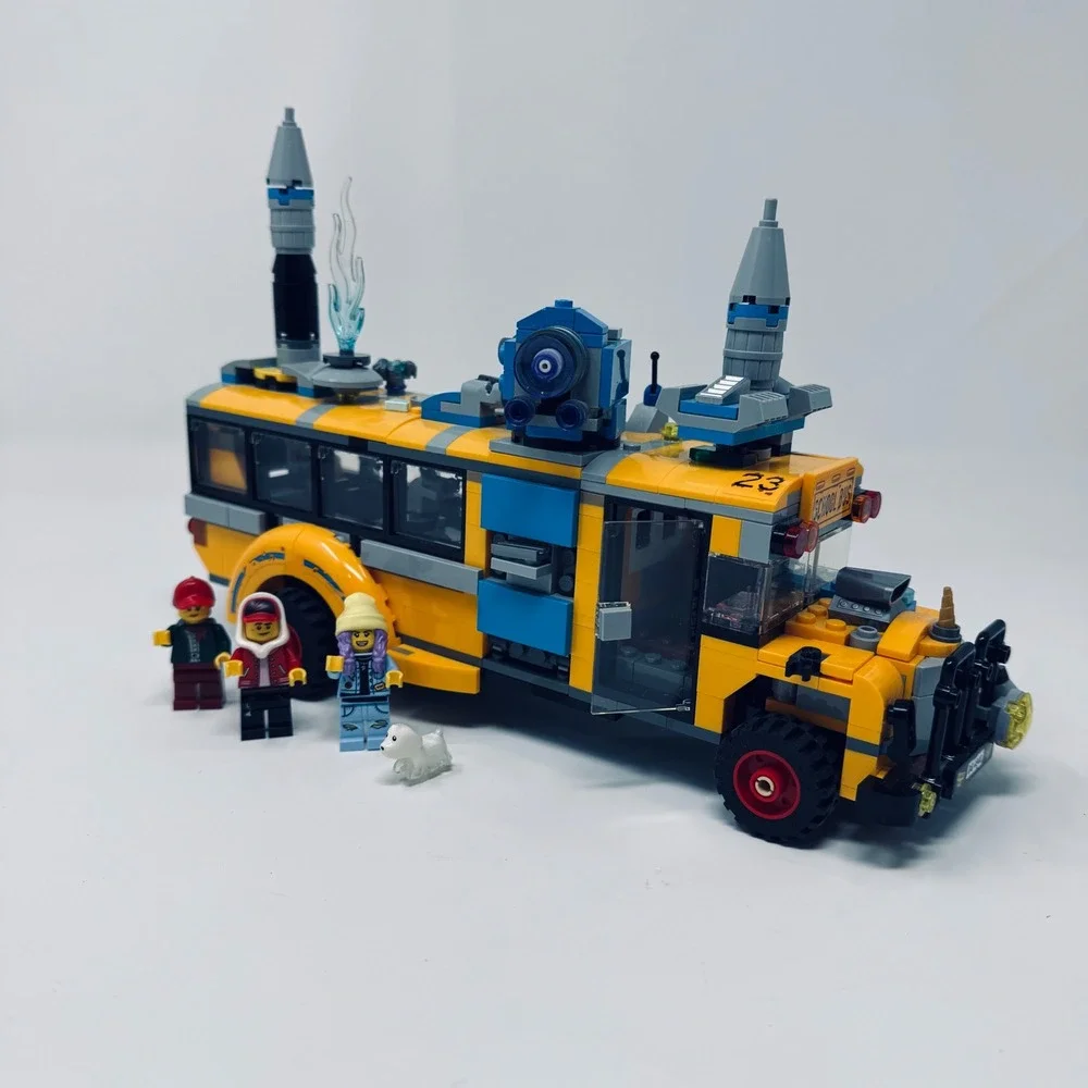 LEGO Building Set Unisex OS Yellow Hidden Side Paranormal Intercept Bus 70423 AR
